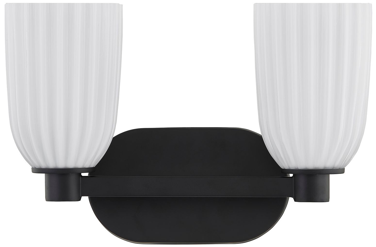 Image 5 Baldwin 2-Light Bathroom Vanity Light in Matte Black more views