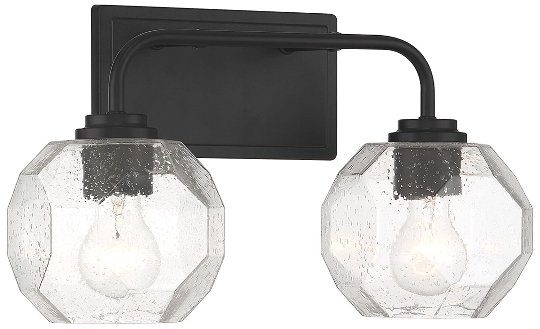 Image 3 Baldwin 2-Light Bathroom Vanity Light in Matte Black more views
