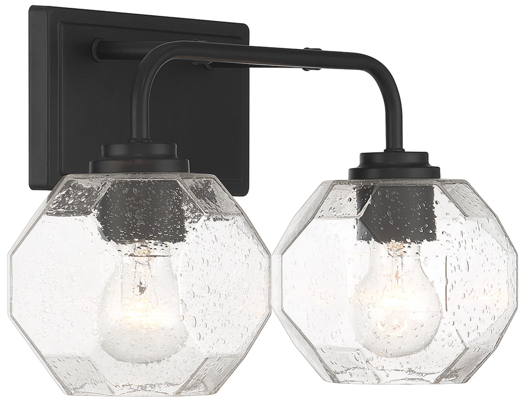 Image 4 Baldwin 2-Light Bathroom Vanity Light in Matte Black more views