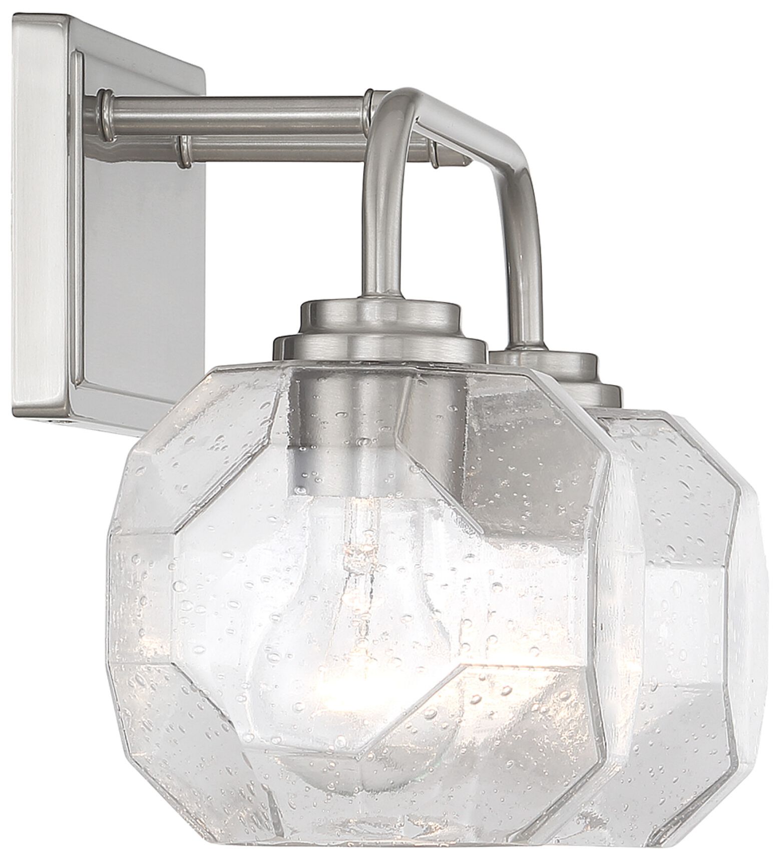 Image 5 Baldwin 2-Light Bathroom Vanity Light in Satin Nickel more views