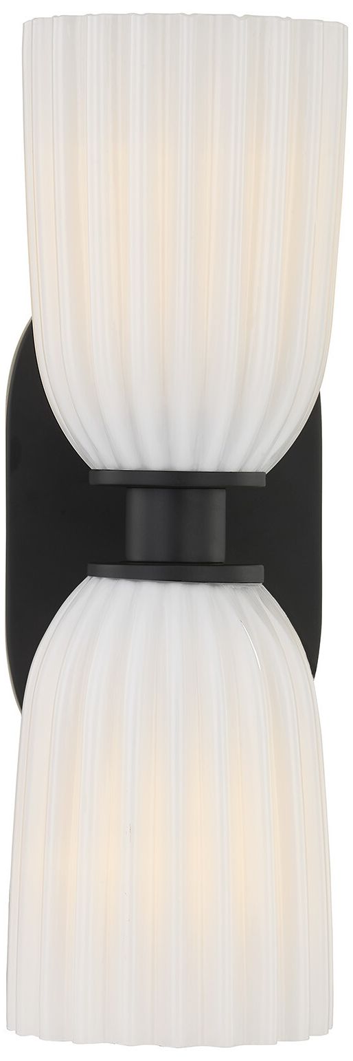 Image 3 Baldwin 2-Light Wall Wall Sconce in Matte Black more views