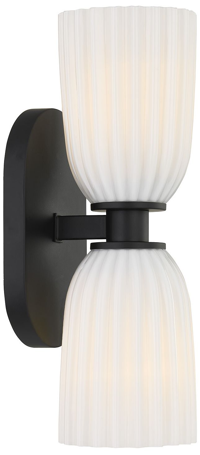 Image 4 Baldwin 2-Light Wall Wall Sconce in Matte Black more views