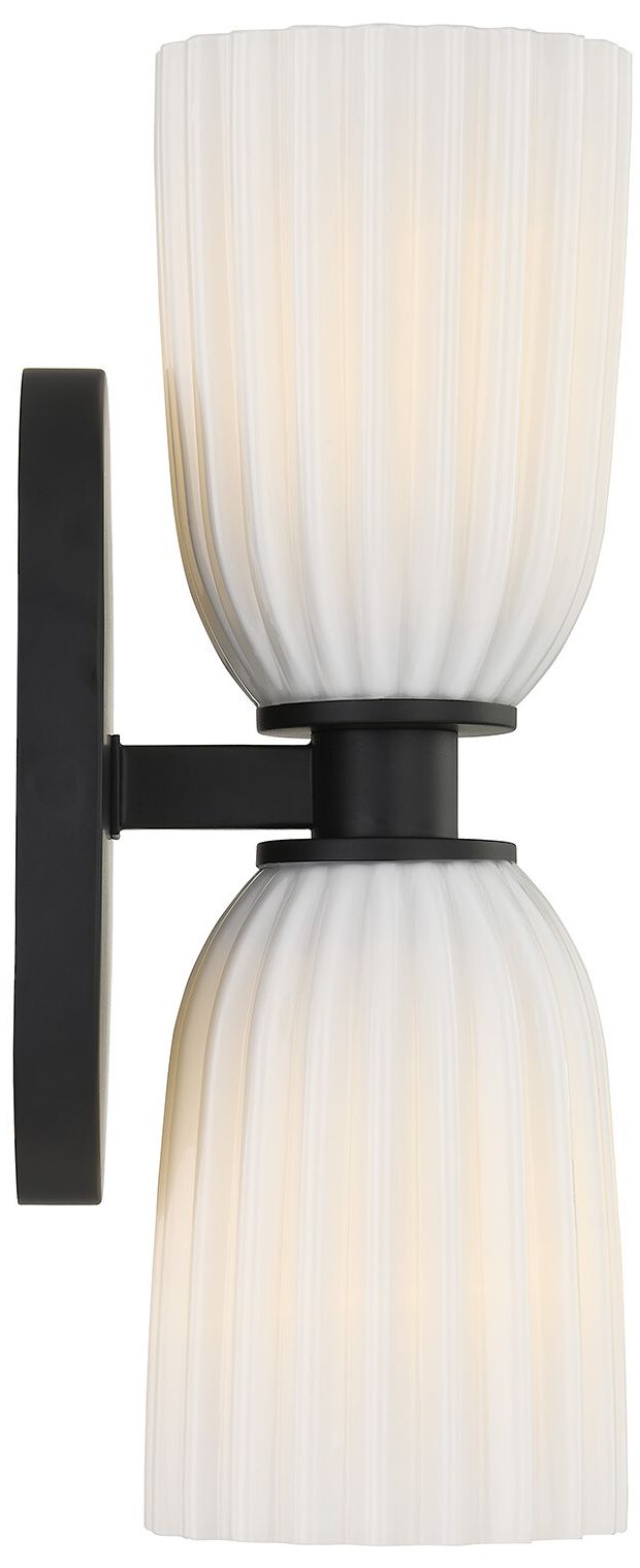 Image 5 Baldwin 2-Light Wall Wall Sconce in Matte Black more views