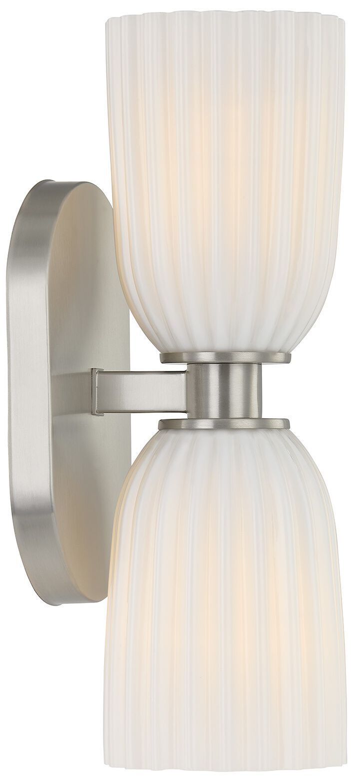 Image 4 Baldwin 2-Light Wall Wall Sconce in Satin Nickel more views