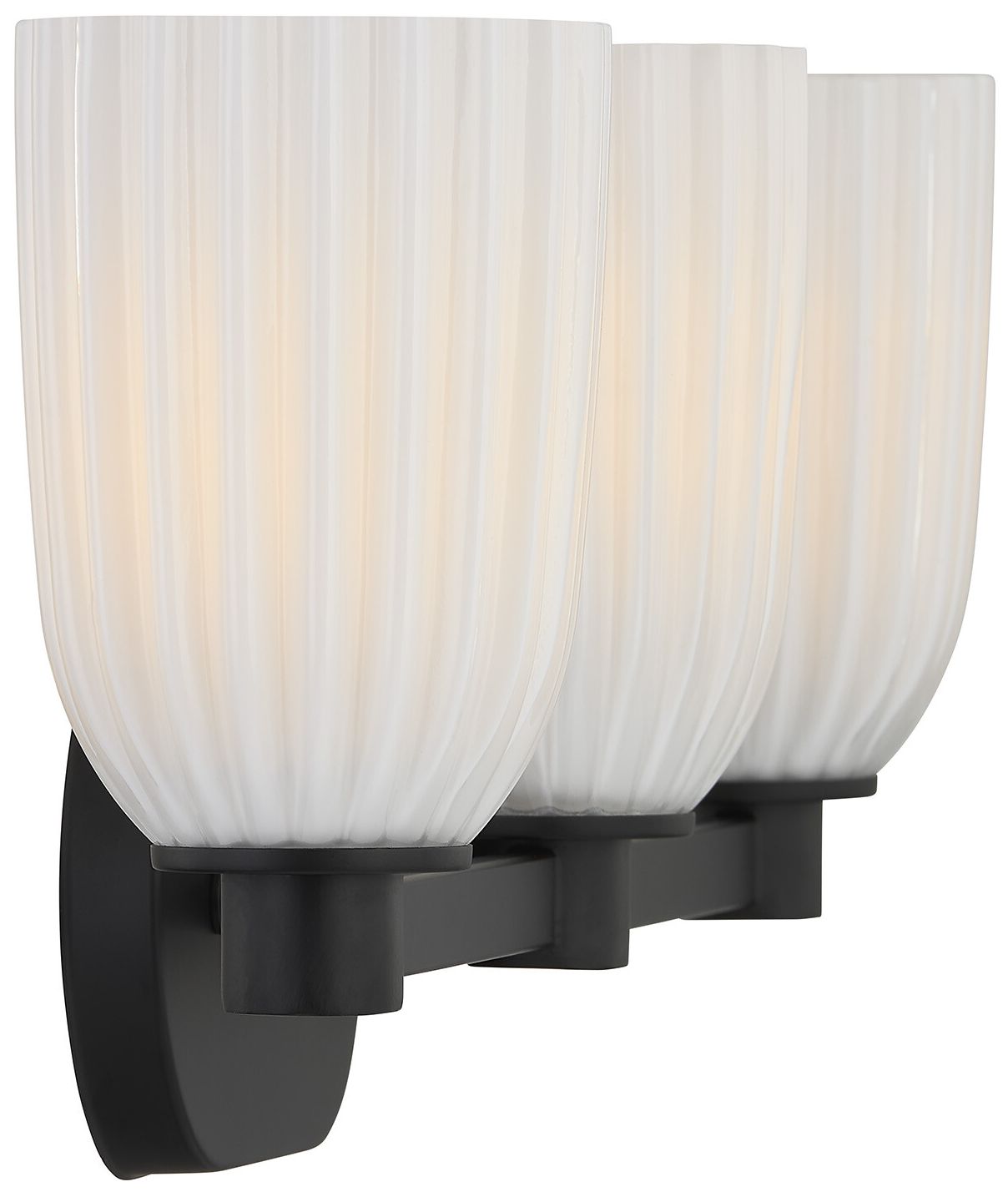 Image 5 Baldwin 3-Light Bathroom Vanity Light in Matte Black more views