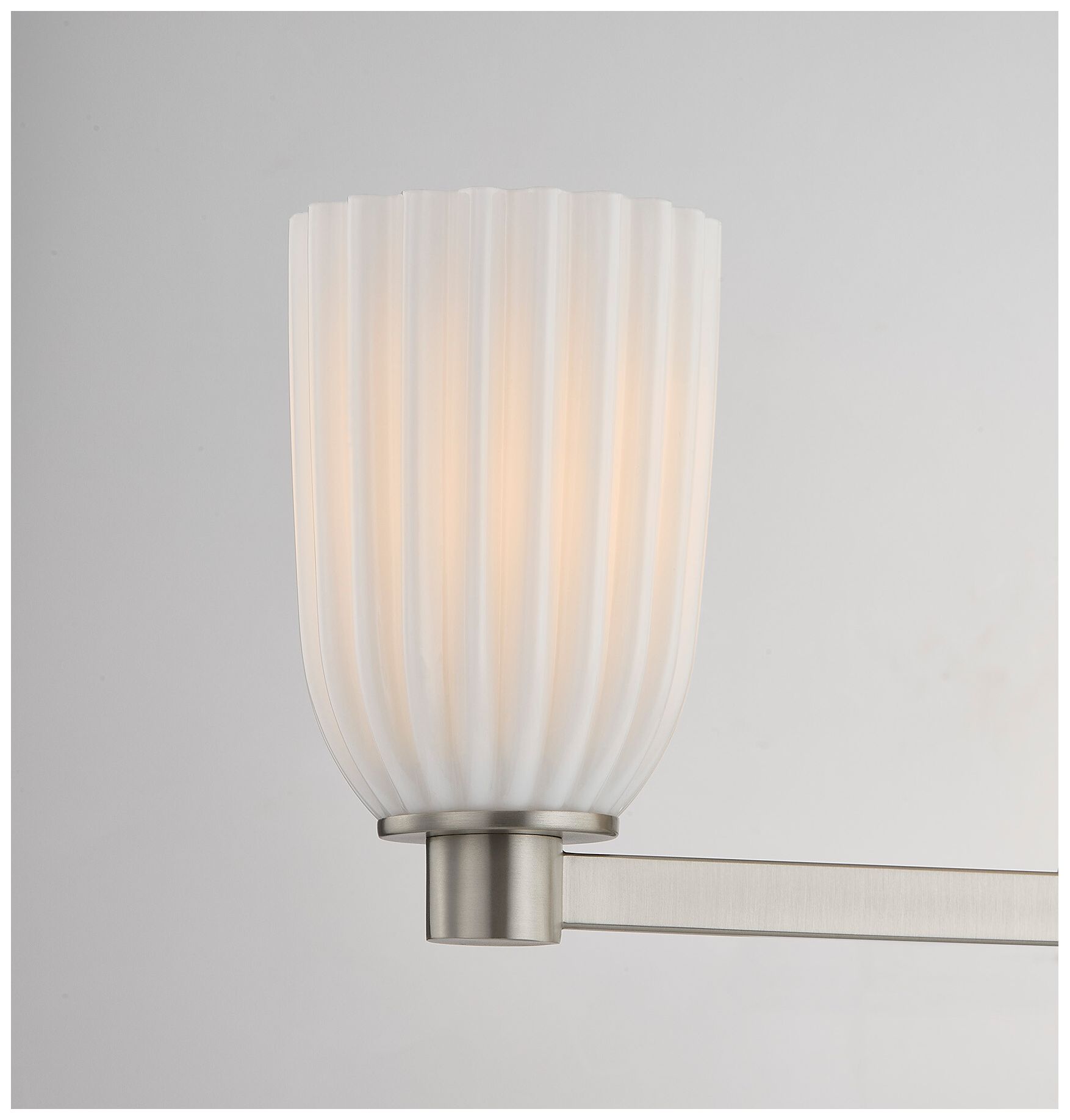 Image 3 Baldwin 3-Light Bathroom Vanity Light in Satin Nickel more views