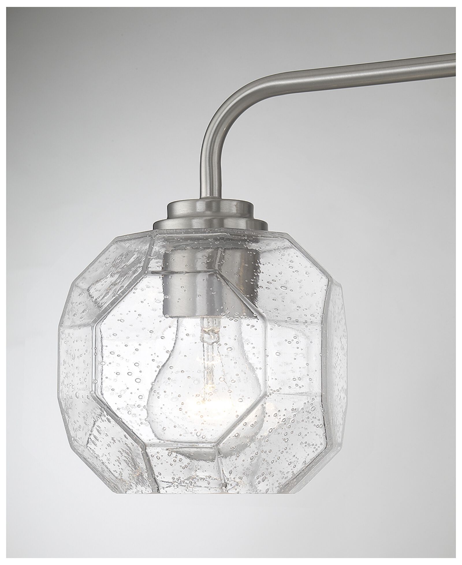 Image 6 Baldwin 3-Light Bathroom Vanity Light in Satin Nickel more views