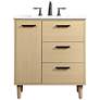 2_Baldwin 30" Wide Maple 2-Drawer Single Sink Bathroom Vanity