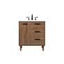 Baldwin 30" Wide Walnut Brown Single Sink Bathroom Vanity