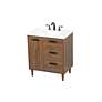 Baldwin 30" Wide Walnut Brown Single Sink Bathroom Vanity
