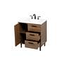 Baldwin 30" Wide Walnut Brown Single Sink Bathroom Vanity