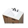 Baldwin 30" Wide Walnut Brown Single Sink Bathroom Vanity