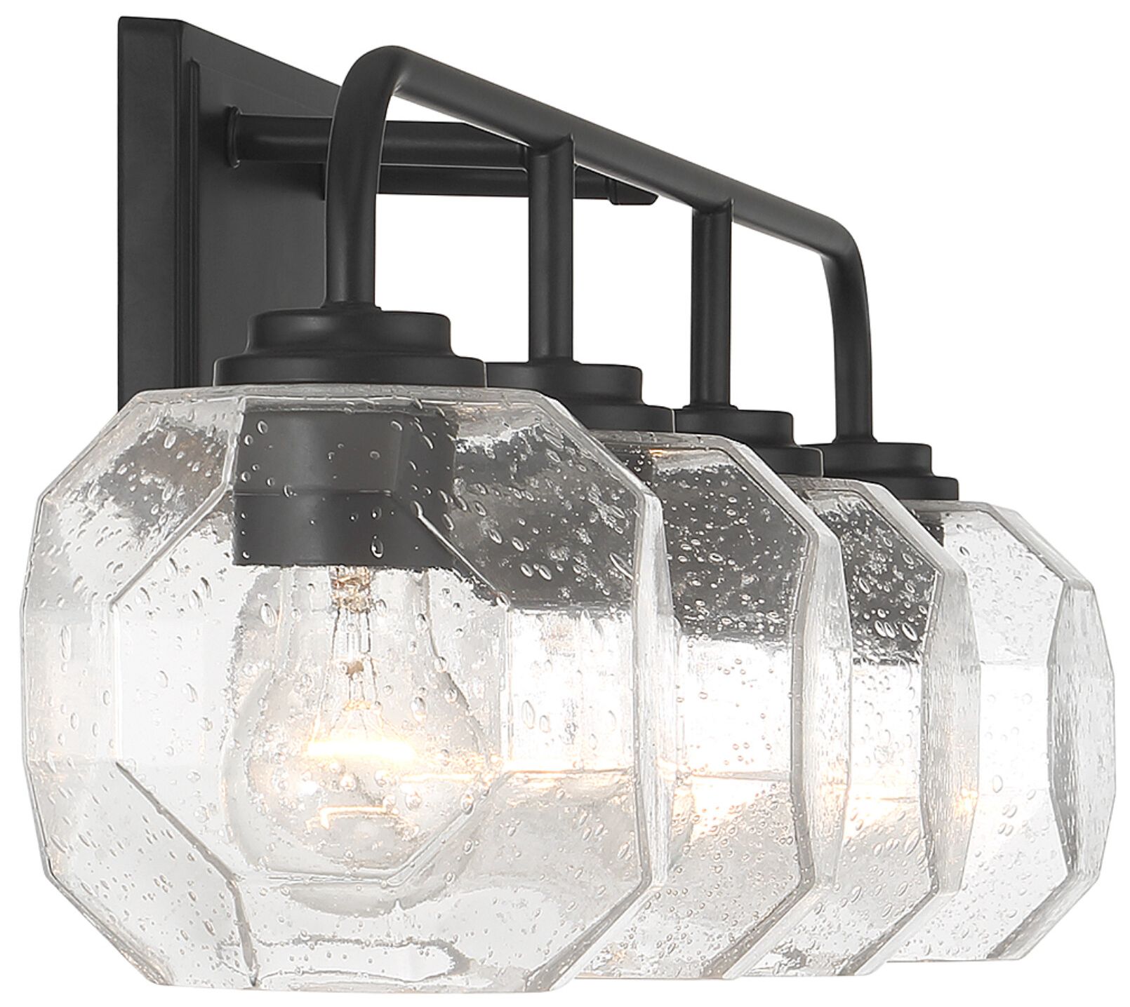 Image 5 Baldwin 4-Light Bathroom Vanity Light in Matte Black more views