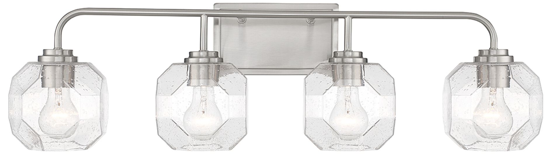 Baldwin 4-Light Bathroom Vanity Light in Satin Nickel