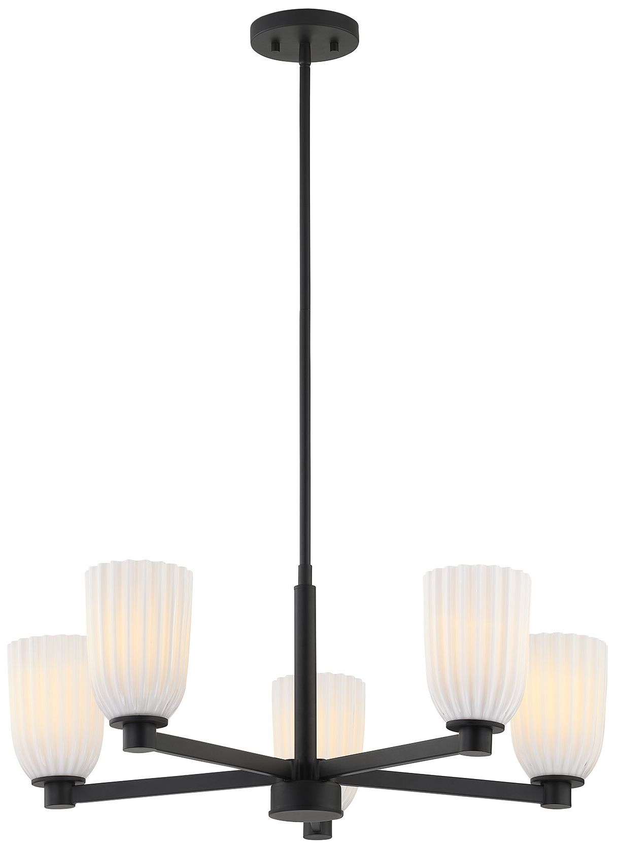 Image 3 Baldwin 5-Light Chandelier in Matte Black more views