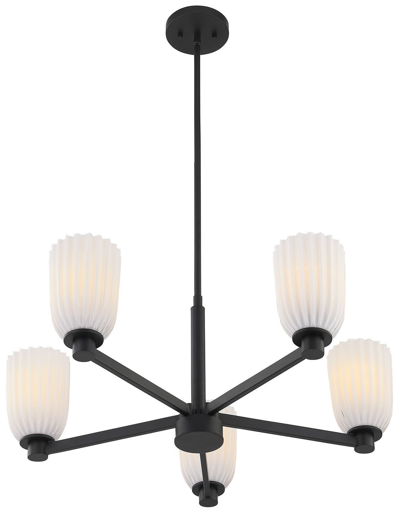 Image 4 Baldwin 5-Light Chandelier in Matte Black more views