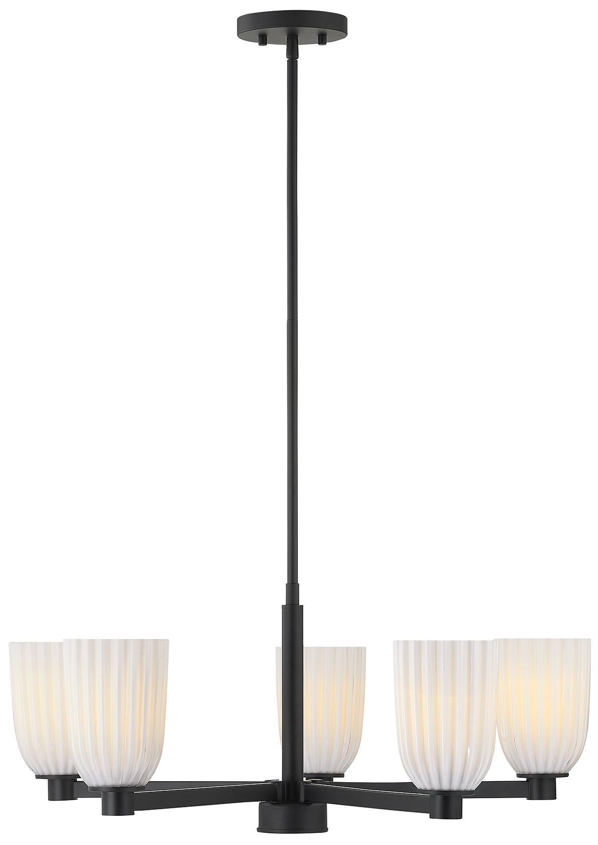 Image 5 Baldwin 5-Light Chandelier in Matte Black more views