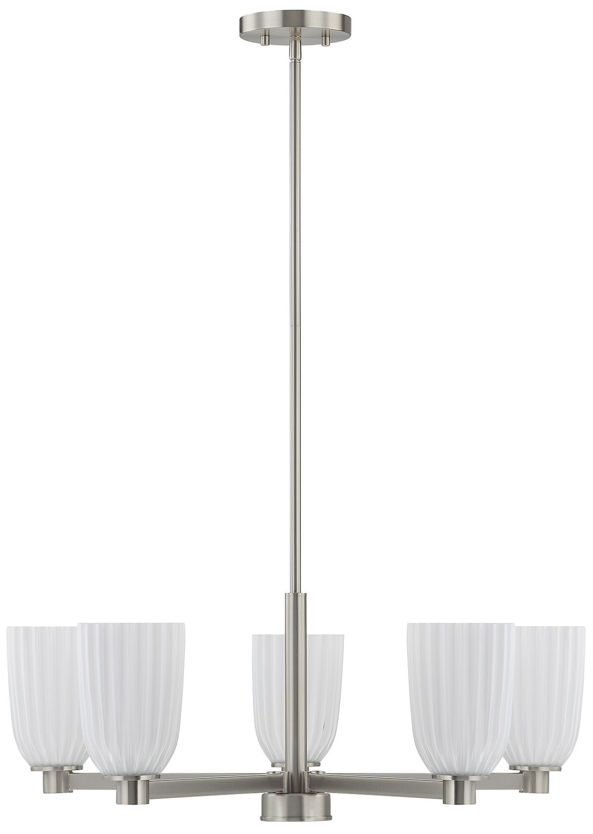 Image 2 Baldwin 5-Light Chandelier in Satin Nickel more views