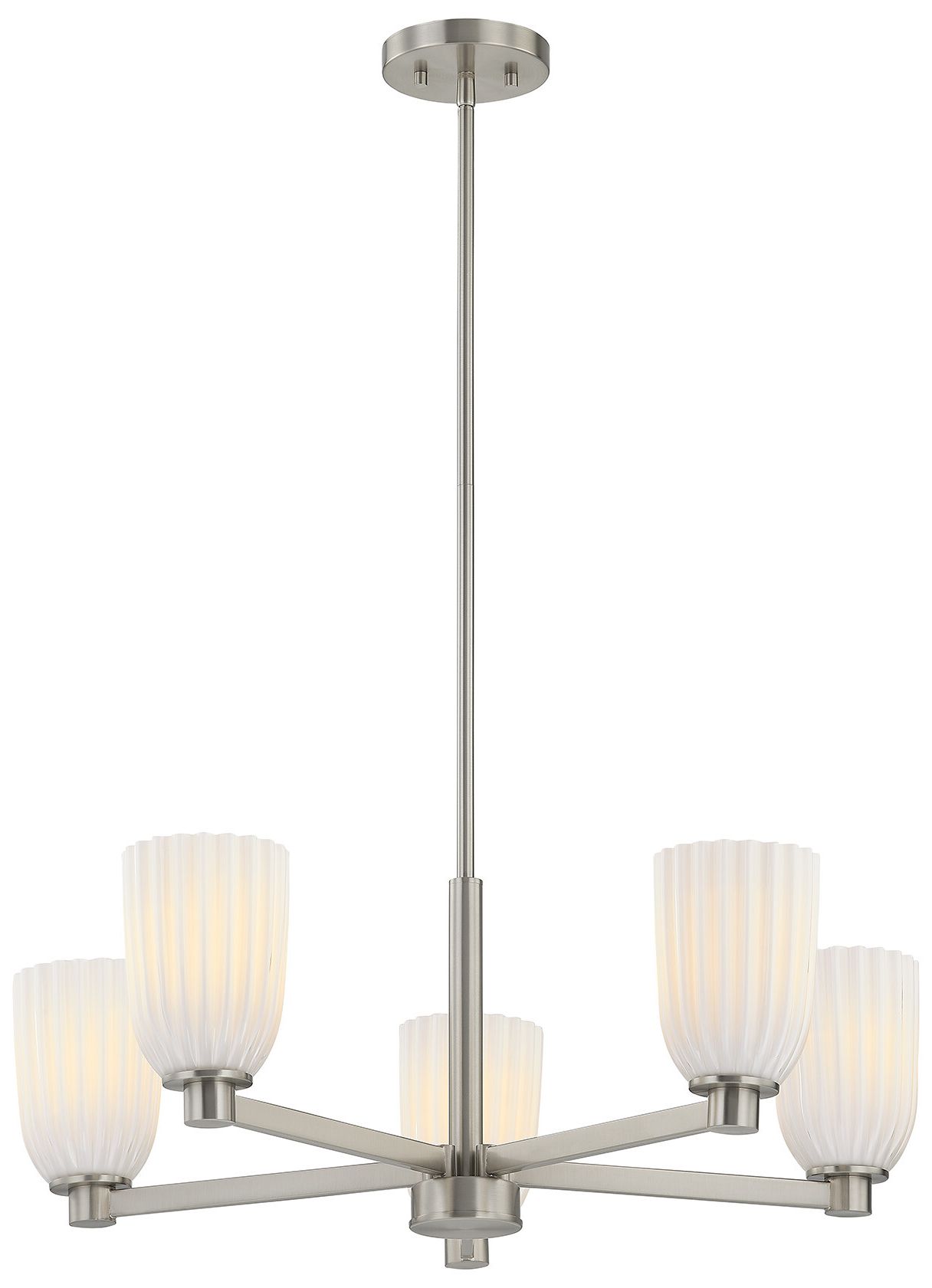 Image 3 Baldwin 5-Light Chandelier in Satin Nickel more views
