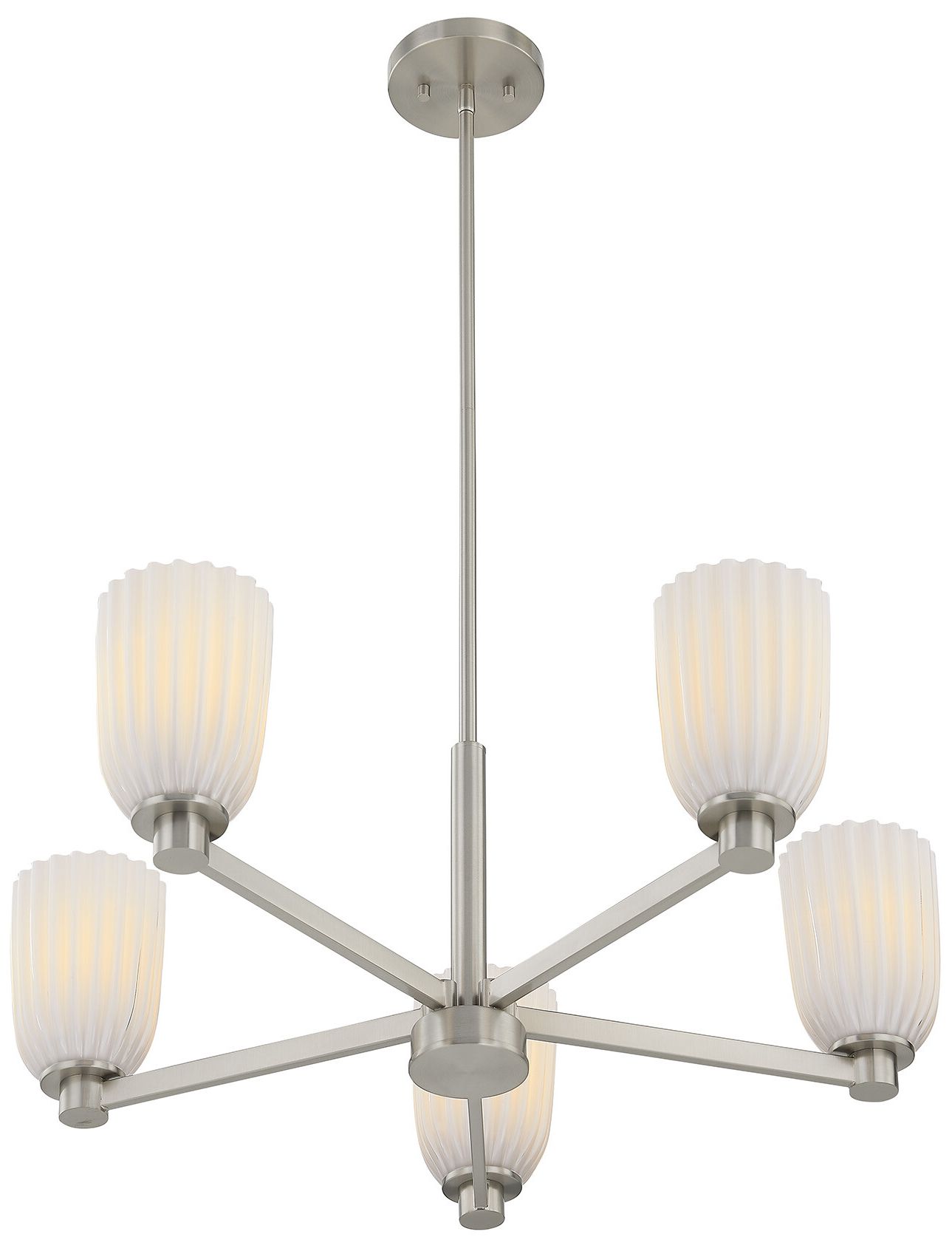 Image 4 Baldwin 5-Light Chandelier in Satin Nickel more views