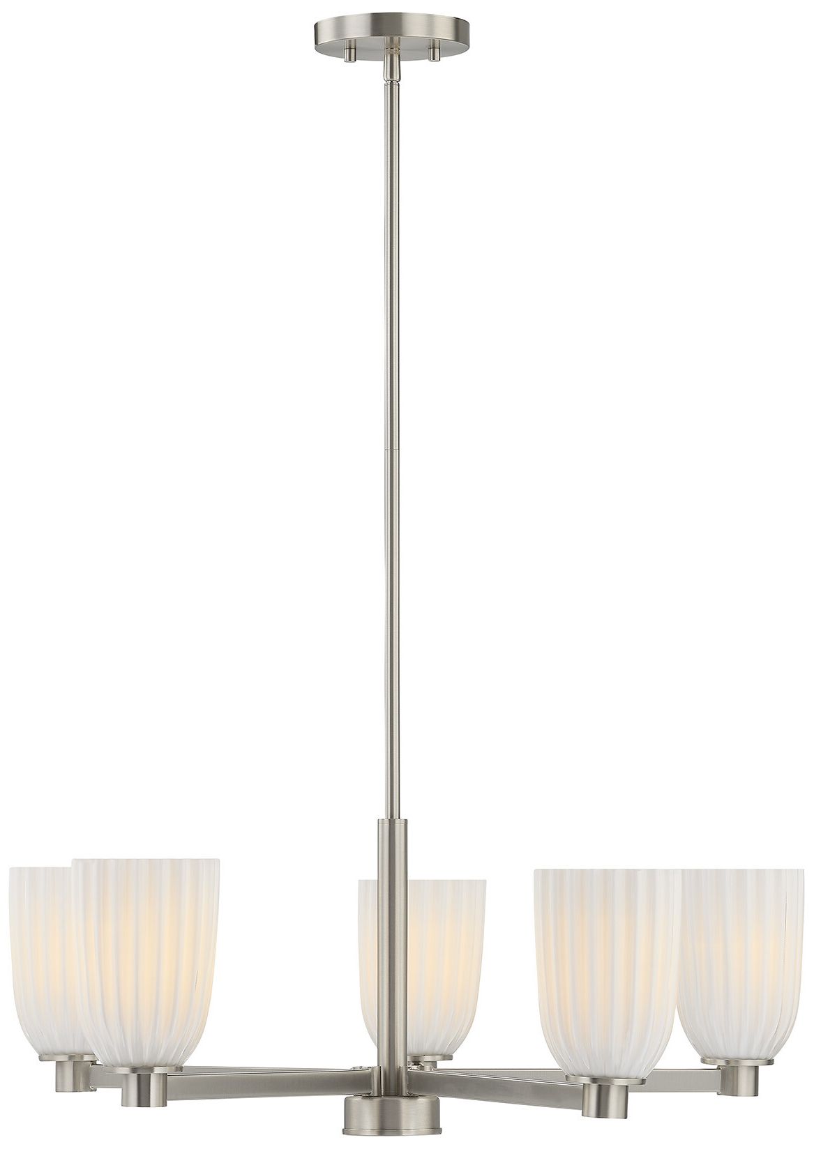 Image 5 Baldwin 5-Light Chandelier in Satin Nickel more views