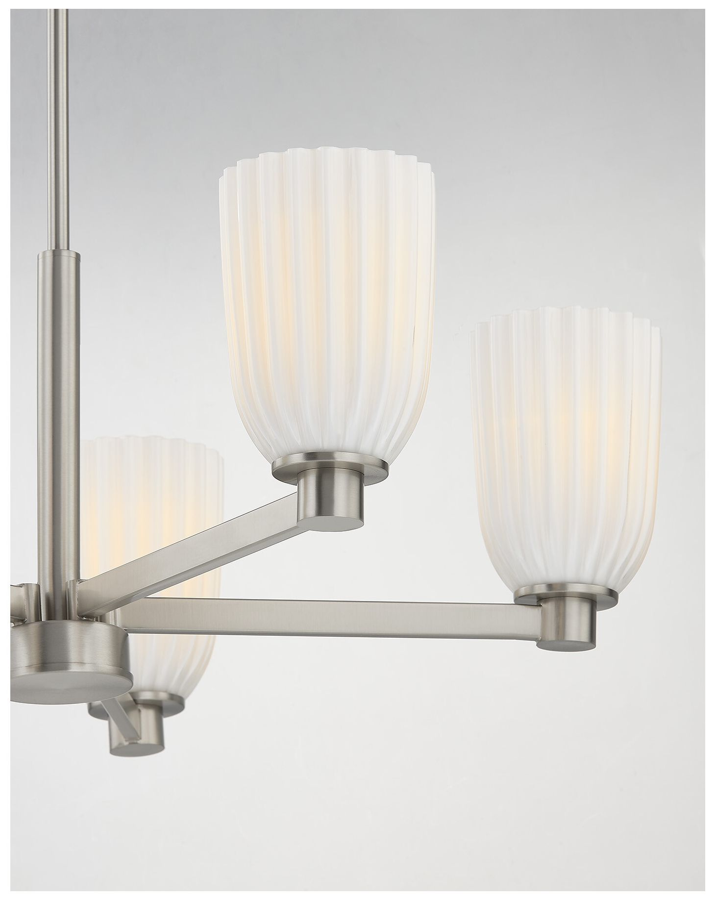 Image 6 Baldwin 5-Light Chandelier in Satin Nickel more views