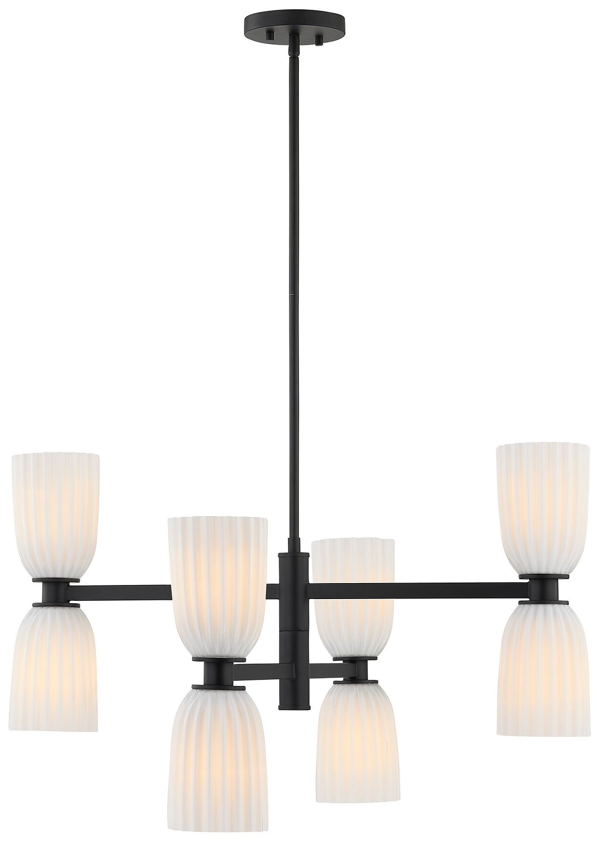 Baldwin 8-Light Chandelier in Matte Black
