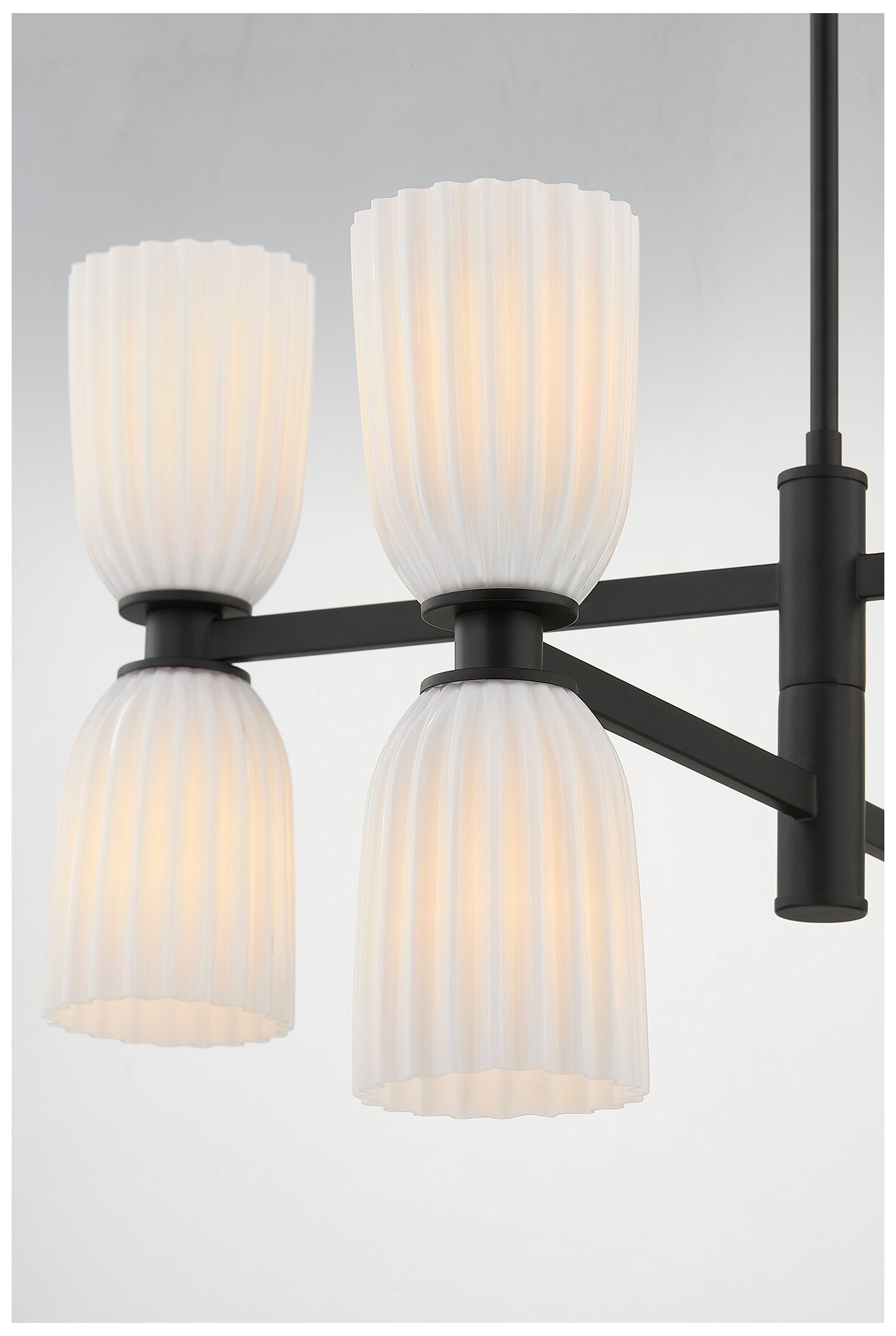 Image 3 Baldwin 8-Light Chandelier in Matte Black more views