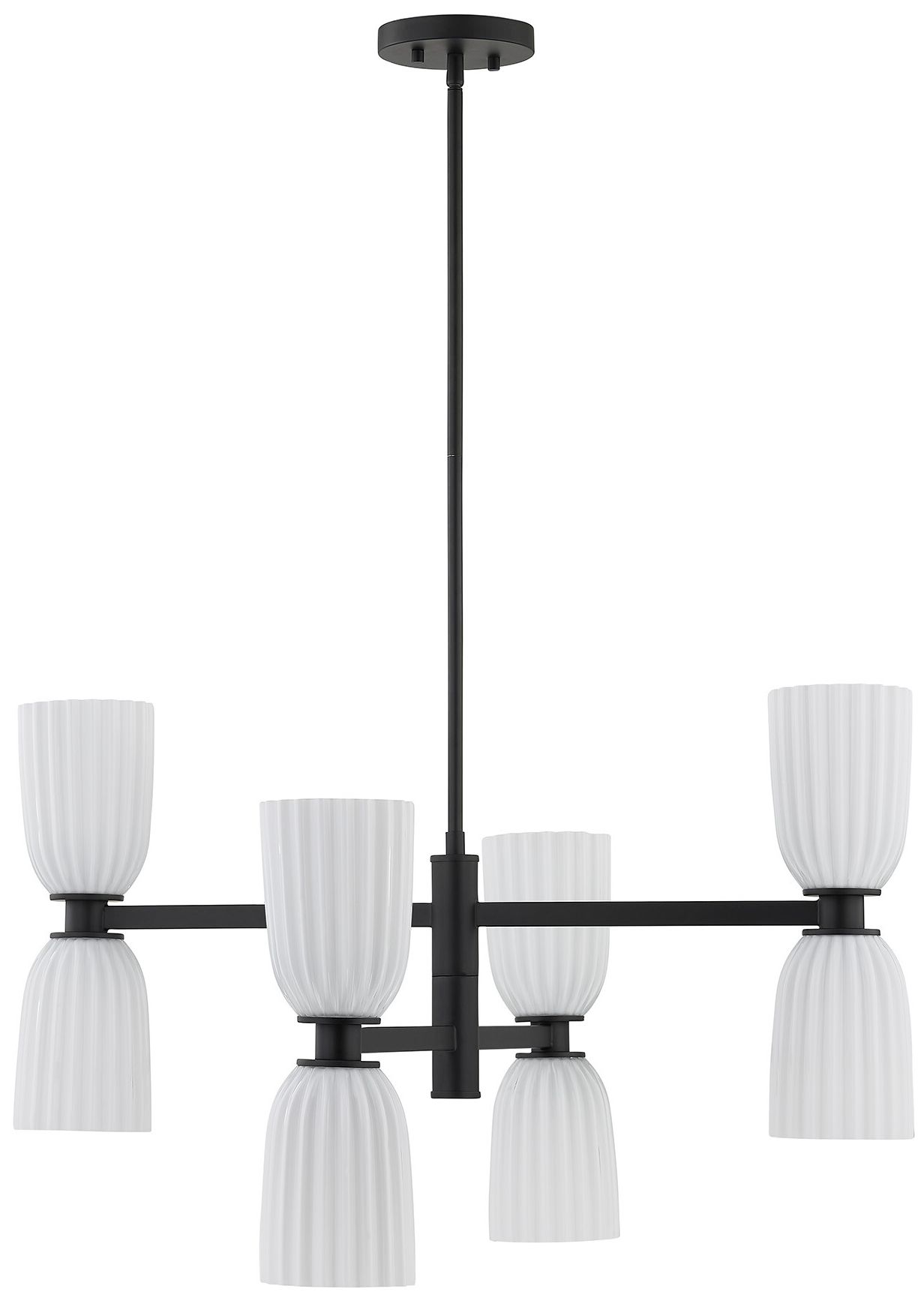 Image 5 Baldwin 8-Light Chandelier in Matte Black more views