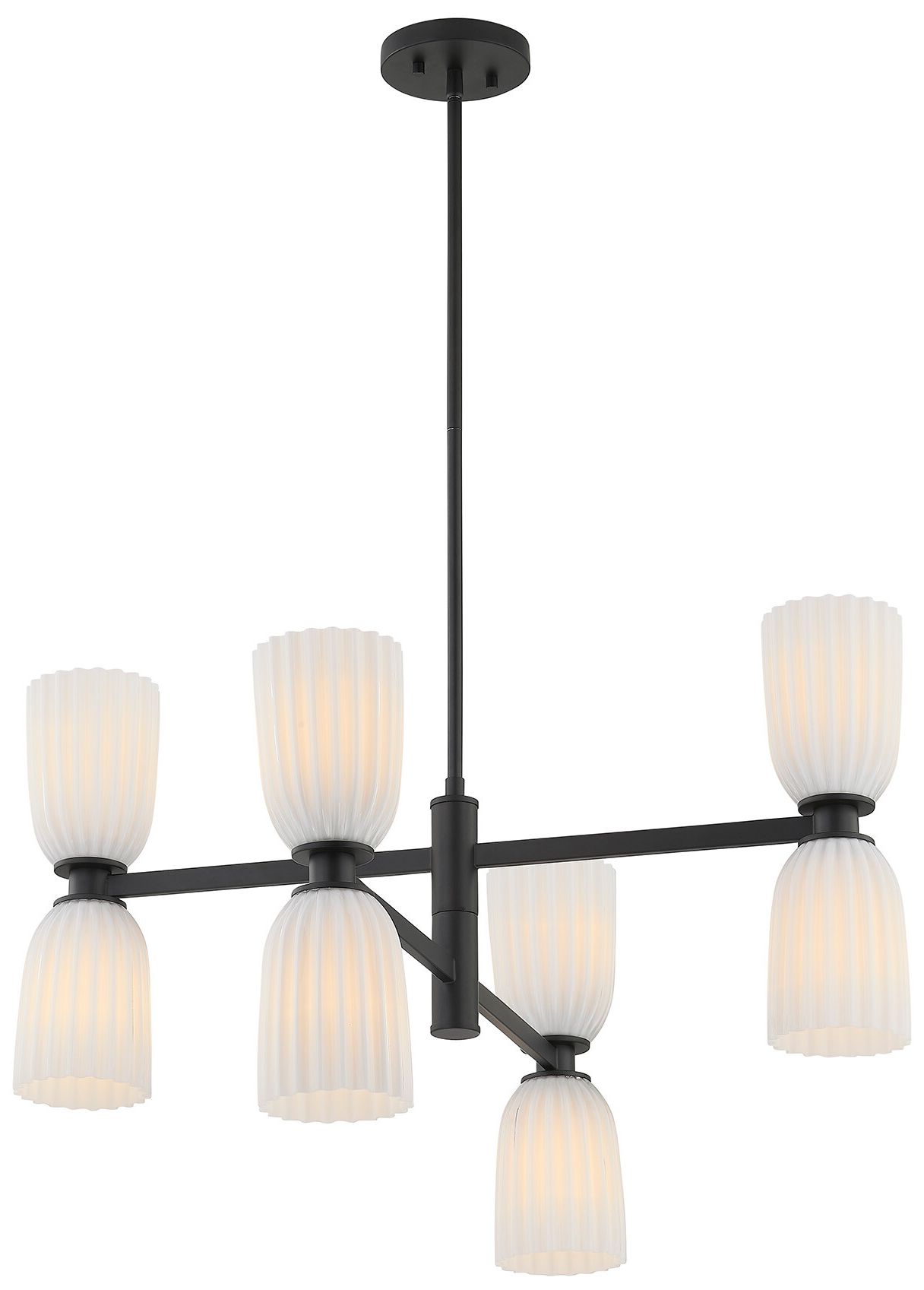 Image 6 Baldwin 8-Light Chandelier in Matte Black more views
