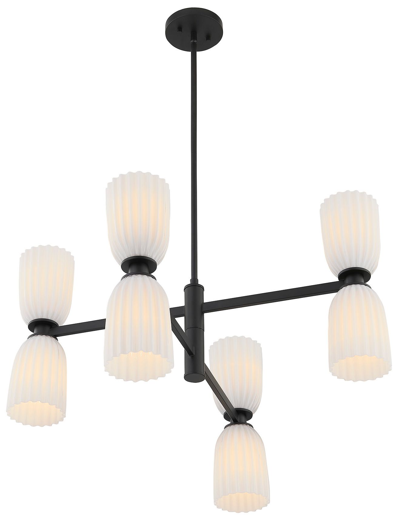 Image 7 Baldwin 8-Light Chandelier in Matte Black more views
