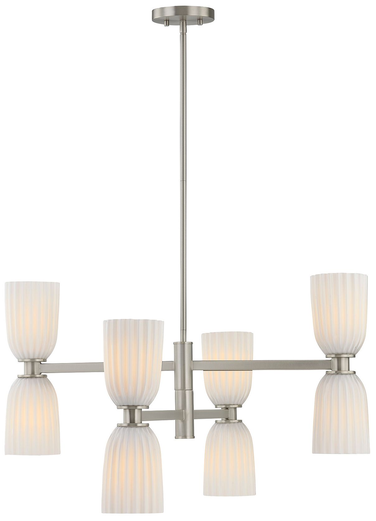 Baldwin 8-Light Chandelier in Satin Nickel