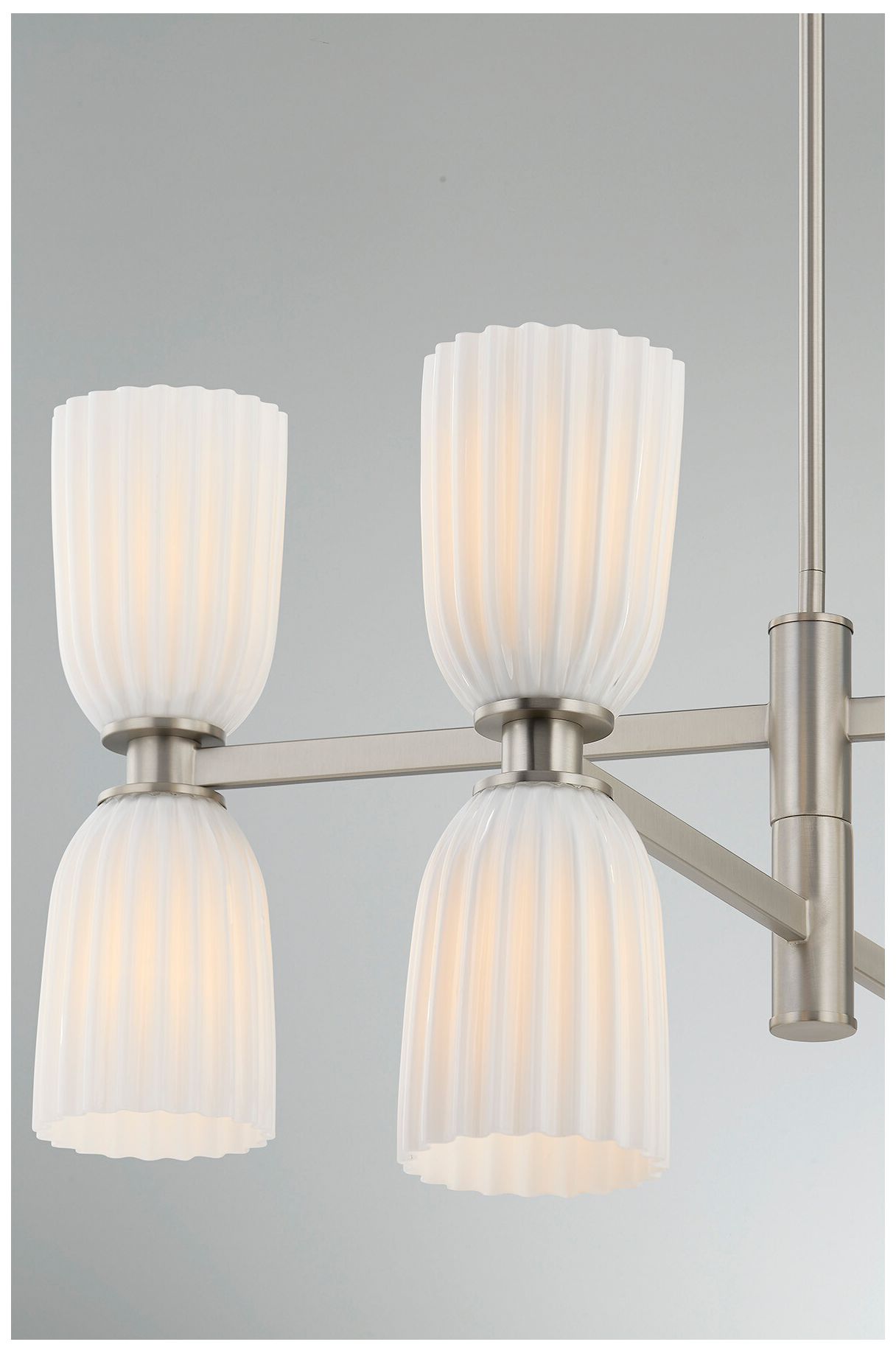 Image 3 Baldwin 8-Light Chandelier in Satin Nickel more views