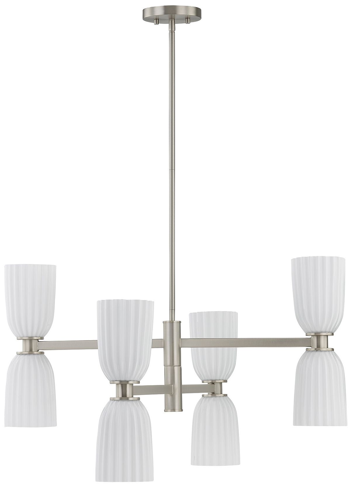 Image 5 Baldwin 8-Light Chandelier in Satin Nickel more views