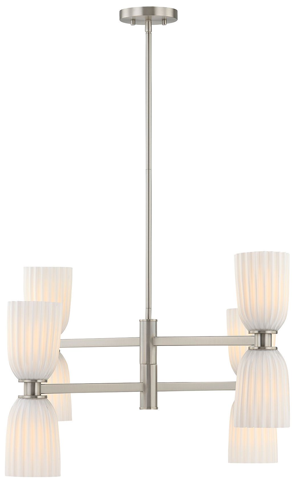 Baldwin 8-Light Chandelier in Satin Nickel