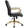 Baldwin Black Mid-Back Adjustable Swivel Office Chair