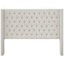 Baldwin Cream Fabric Tufted Adjustable Queen Headboard