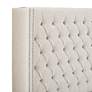 Baldwin Cream Fabric Tufted Adjustable Queen Headboard