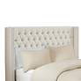Thumbnail4 of Baldwin Cream Fabric Tufted Adjustable Queen Headboard more views