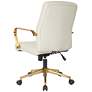 Baldwin Cream Mid-Back Adjustable Swivel Office Chair