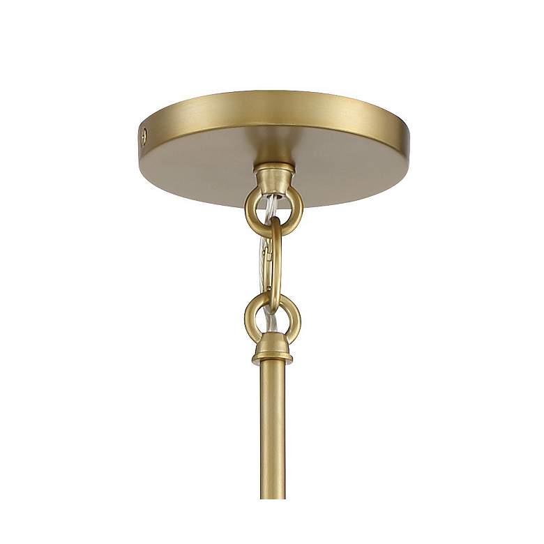 Image 4 Baldwin Park 18" Wide Coal and Soft Brass 4-Light Chandelier more views