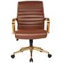 Baldwin Saddle Mid-Back Adjustable Swivel Office Chair