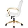 Baldwin White Mid-Back Adjustable Swivel Office Chair