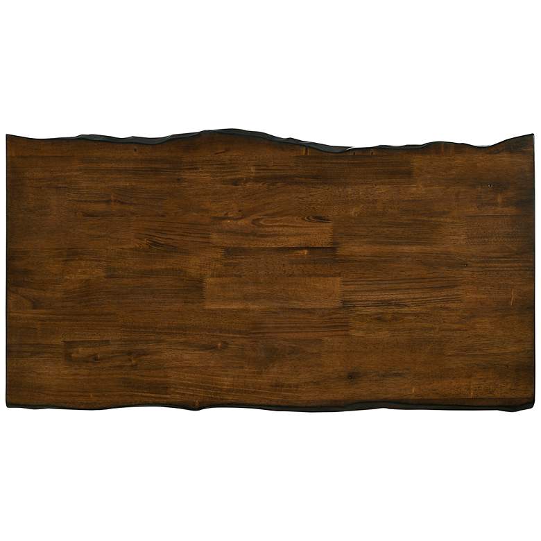 Image 5 Baletto 47 1/4" Wide Oak Wood White Metal Coffee Table more views