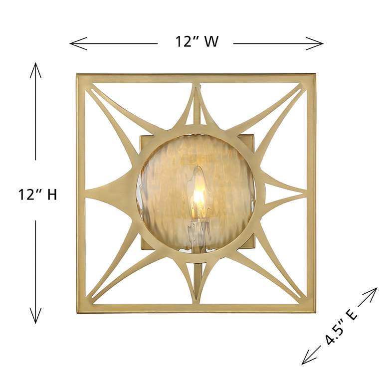 Image 6 Balfour 1-Light Wall Sconce in Warm Brass more views