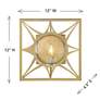 6_Balfour 1-Light Wall Sconce in Warm Brass more views