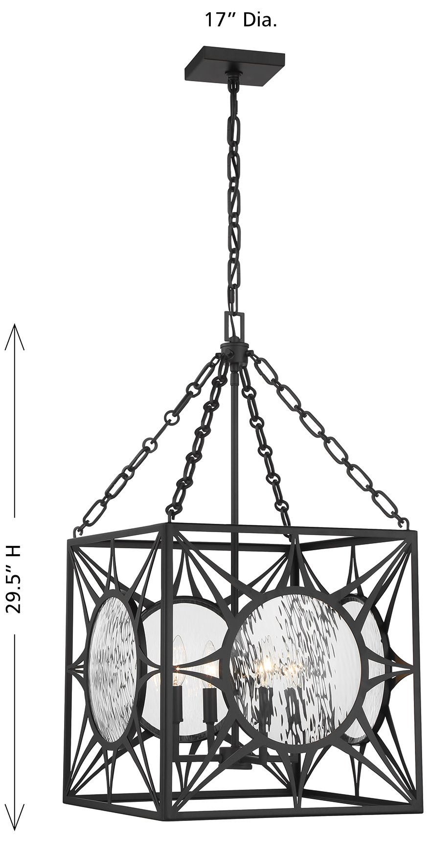 Balfour 4-Light Pendant in Matte Black