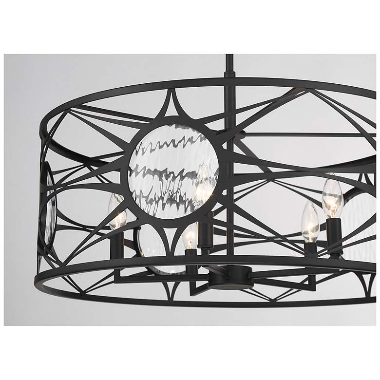 Image 7 Balfour 5-Light Convertible Semi-Flush or Pendant in Matte Black more views