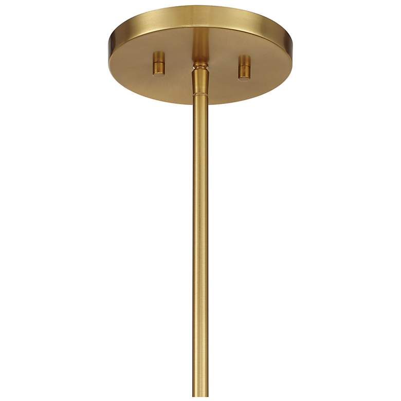 Image 6 Balfour 5-Light Convertible Semi-Flush or Pendant in Warm Brass more views
