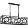 Balfour 8-Light Linear Chandelier in Matte Black
